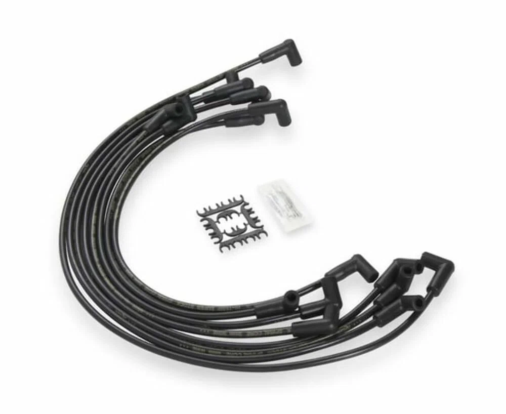 Spark Plug Wire Set - 90 Deg Boots - Black - 5048K